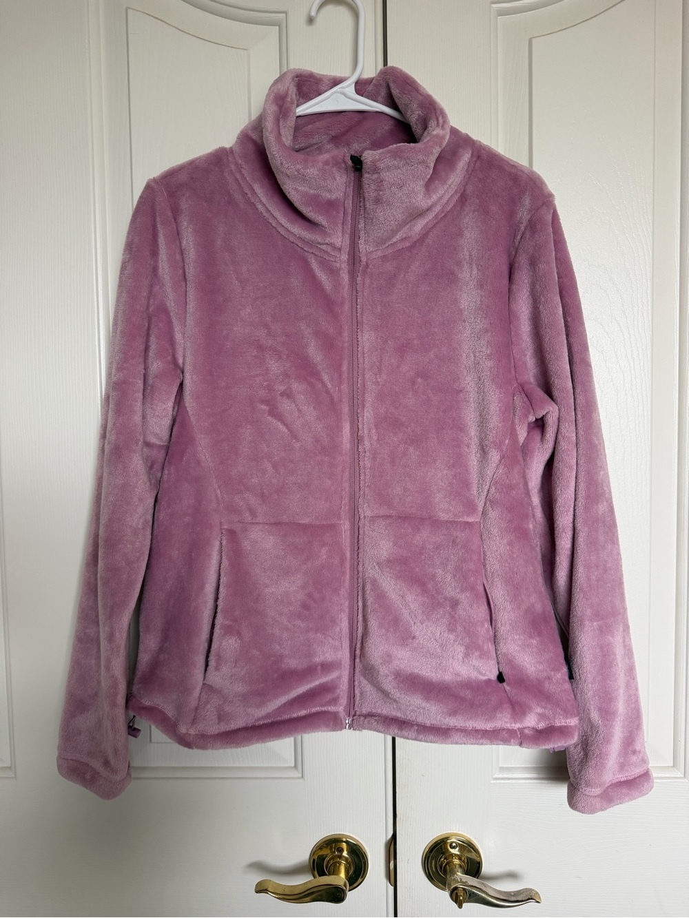 Spyder Plush Zip-Up Fleece Jacket - Mauve Pink